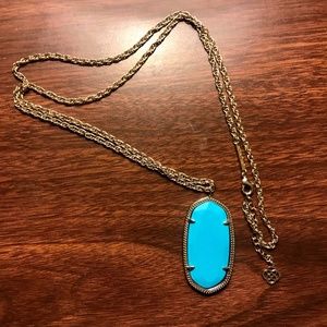 Kendra Scott, Turquoise Long Pendent Necklace